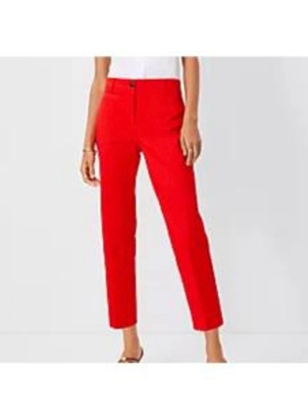 Gap red low waisted retro cropped trousers work pants size 0